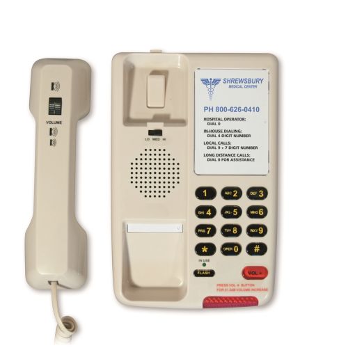 Teléfono Básico de Una Sola Línea Inn-Phone® Crema